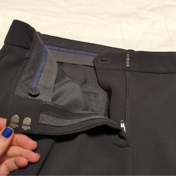 THEORY Halientra Admiral Black Crepe Culotte  Size 10 💙 - Picture 3 of 6